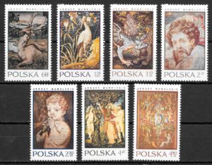 sellos arte Polonia 1970