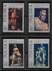 filatelia coleccion arte Polonia 1971