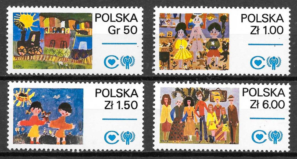 filatelia coleccion arte Polonia 1978