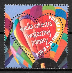 coleccion sellos arte Polonia 2016