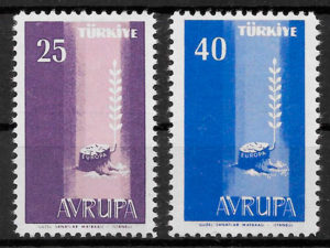 sellos Europa Turquia 1958