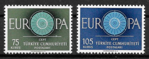sellos Europa Turquia 1960