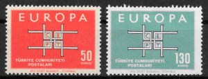 sellos Europa Turquia 1963