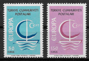 filatelia coleccion Europa 1966 Turquia
