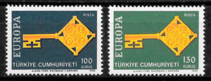 sellos Europa 1965 Turquia