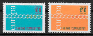 filatelia coleccion Turquia Europa 1971
