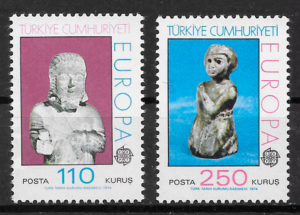 coleccion sellos Europa Turquia 1974