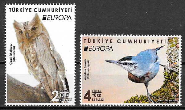 filatelia coleccion Europa Turquia 2019