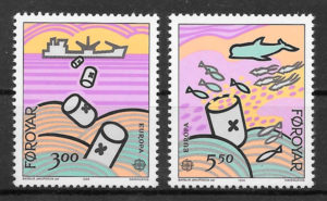 colección sellos Europa Feroe 1986