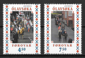 sellos Europa Feroe 1998