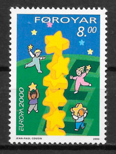 sellos Europa Feroe 2000