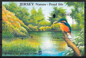 sellos fauna Jersey 2001