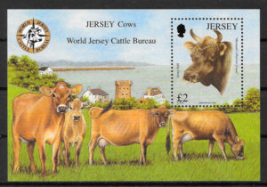 filatelia coilección fauna Jersey 2008