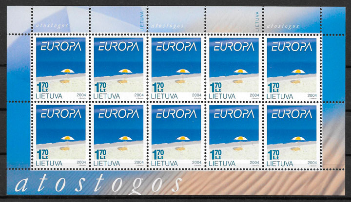 colección sellos Europa Lituania 2004