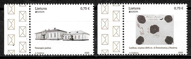 coleccion sellos Lituania 2020