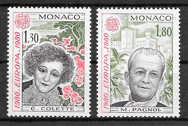 sellos Europa Monaco 1980