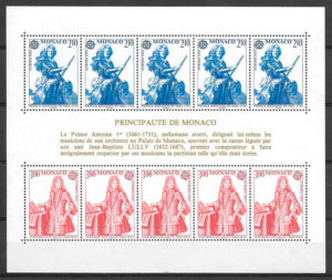 sellos Europa Monaco 1985