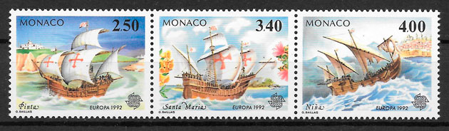 coleccion sellos Monaco Europa 1992