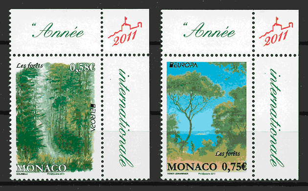 sellos Europa 2011 Monaco