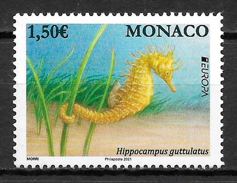 coleccion sellos Europa Monaco 2021