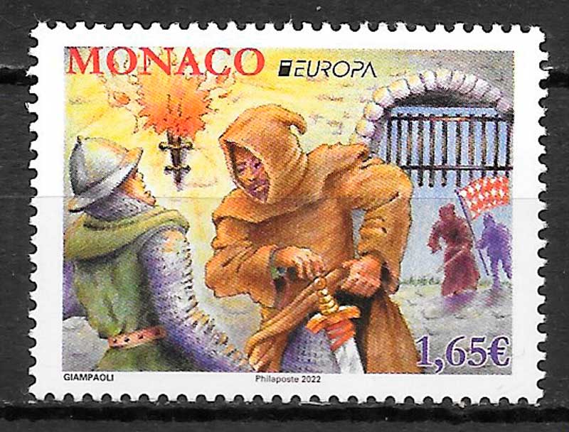 coleccion sellos Europa Monaco 2022