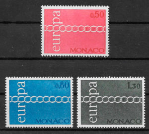 filatelia colección Europa Mónaco 1971