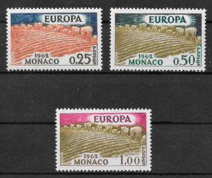 sellos Europa Mónaco 1960