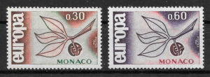 sellos Europa Mónaco 1965