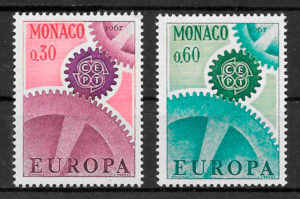 filatelia Europa Mónaco 1967