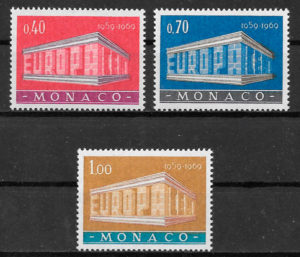 filatelia colección Europa Mónaco 1969