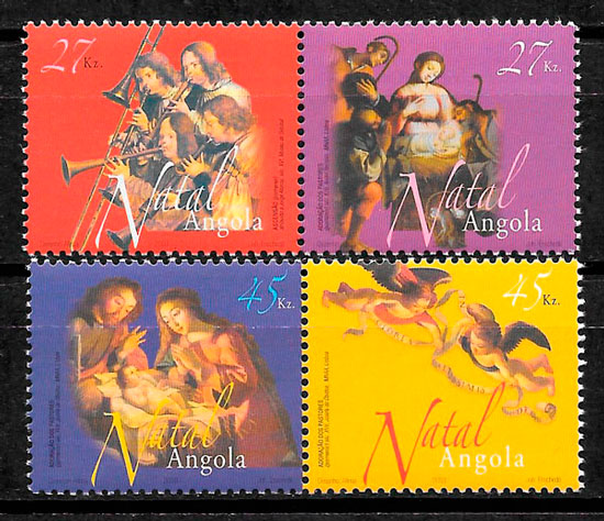 sellos navidad Angola 2003