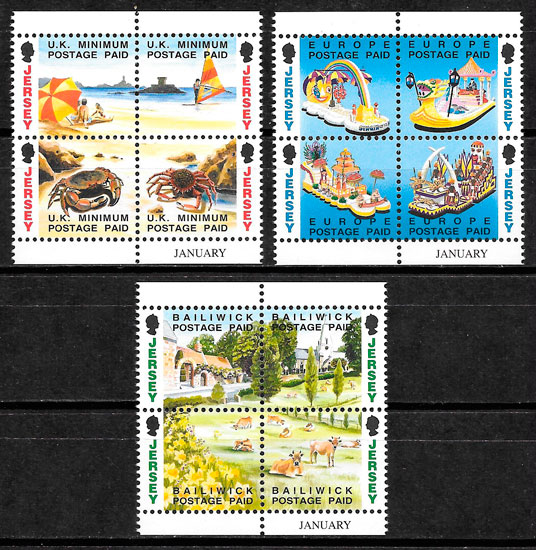 sellos temas varios Jersey 1993