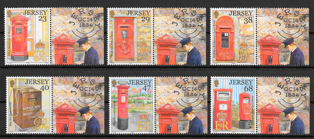 colección sellos temas varios Jersey 2002