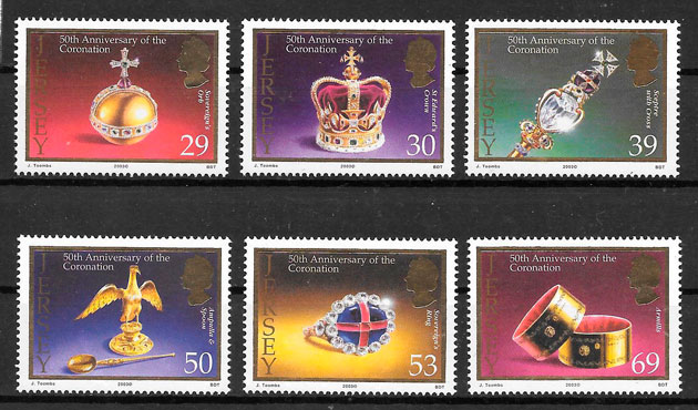 sellos temas varios Jersey 2003