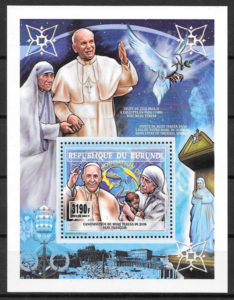 colección sellos personalidad Burundi 2017