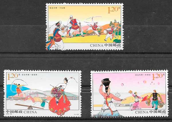 coleccion sellos temas varios China 2012