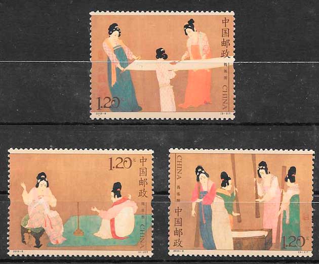 sellos pintura China 2013