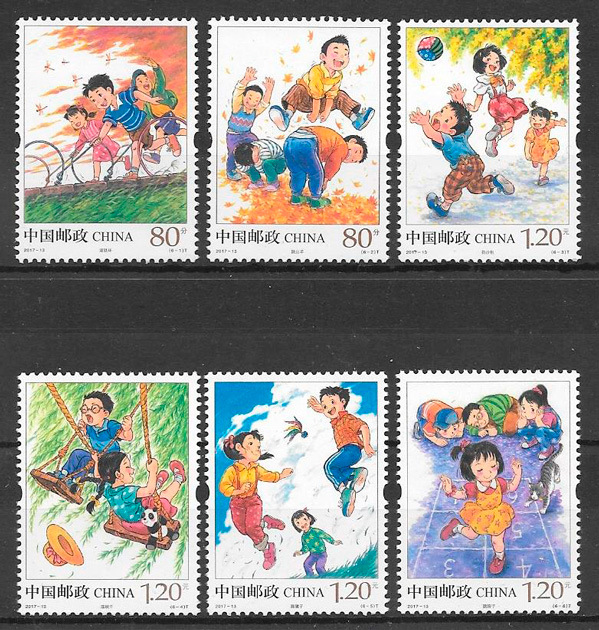 coleccion sellos temas varios Cina 2017