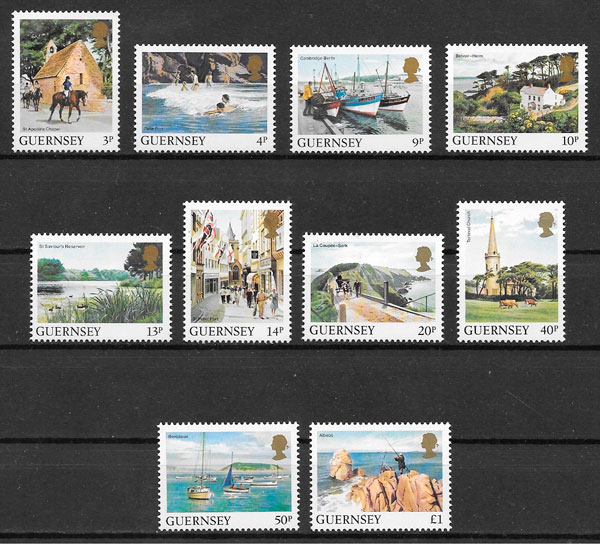 selos turismo Guernsey 1984