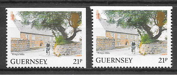 colección sellos turismo Guernsey 1991