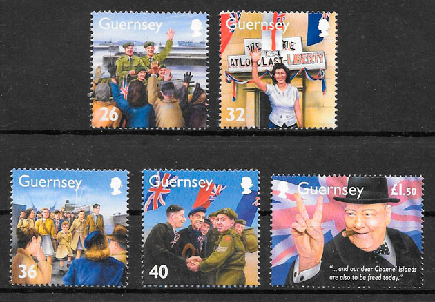 filatelia temas varios Guernsey 2005