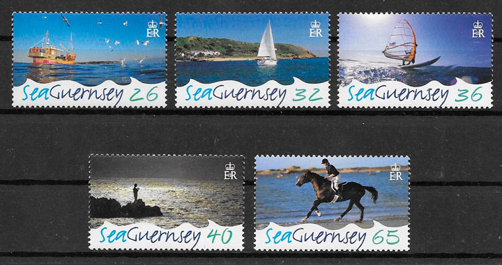 colección selos turismo Guernsey 2005