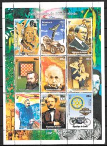 sellos personalidades Guinea 2000