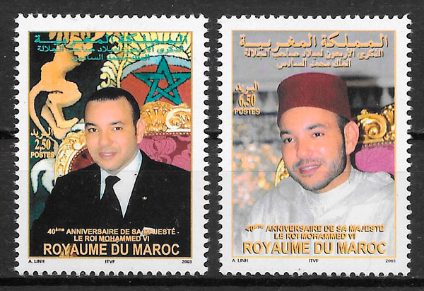 selos personalidad Marruecos 2003