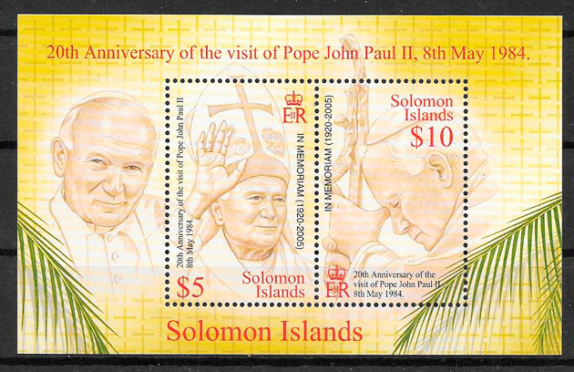 filatelia personalidad Salomon Islands 2005