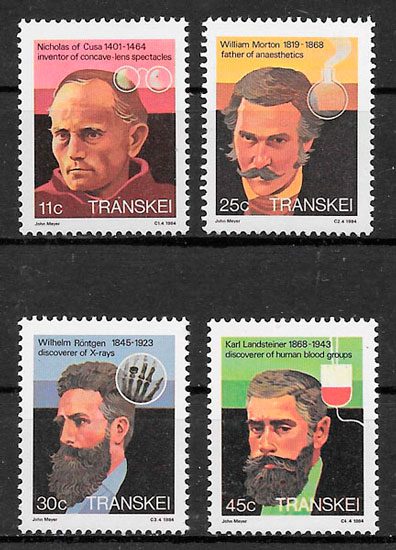 filatelia personalidades Transkei 1983