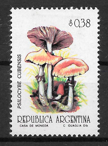 sellos setas Argentina 1992