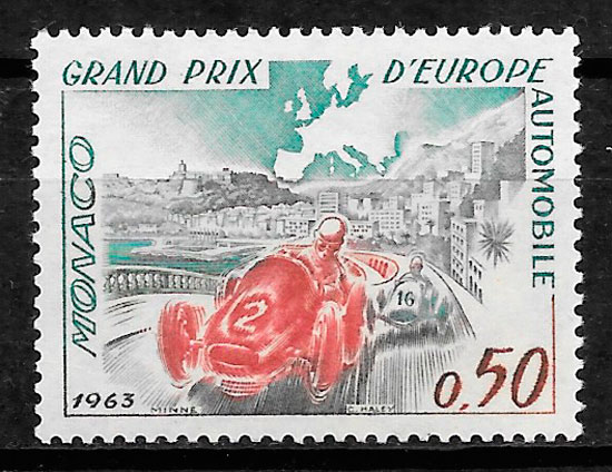 colección sellos deporte mónaco 1963