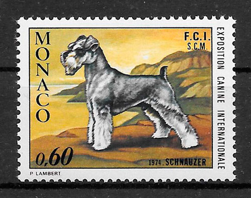 filatelia perros Monaco 1972