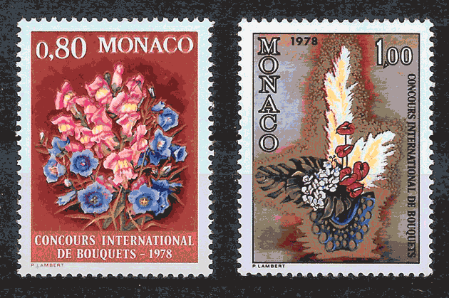 filatelia flora Mónaco 1977